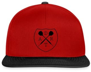 Spreadshirt Dart Darts Dartsfan Dartpfeil Wappen Schwarz Snapback Cap