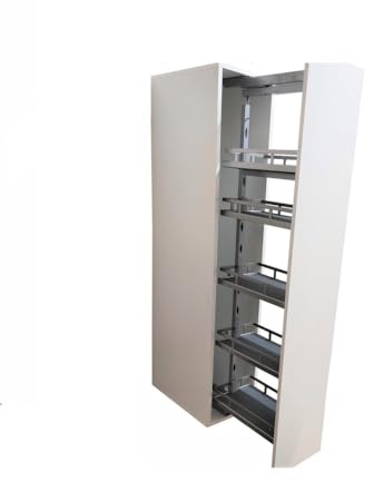TMY Unterschrankauszug Küchen Schrank Organizer Teleskopschublade | Schrankorganizer für Schränke ab 400 mm Breite, Schubladenauszug Softclose, Teleskop Schublade Küche bis zu 15 kg pro Boden