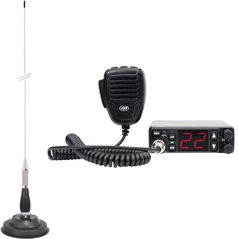 Station Radio CB PNI Escort HP 5500 + antenne CB PNI ML100, avec Base magnétique