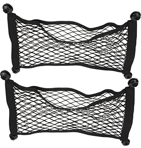 DINHEAROM 2 pezzi Rete Portaoggetti per Auto Organizzatore per Bagagliaio Rete per Sicurezza Adatta Suv e Auto Materiale Resistente