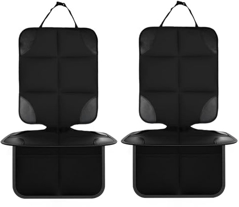 Trintion 3pack Car Seat Protector for Kids, Baby Seat Cover Child Car Seat with Organizer Pocket, Waterproof Baby Seat Protector with Non-Slip Backing, Thick Padding, Organizer Pockets