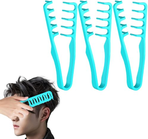 Spazzola Per Capelli Shadow Men, Confezione da 3 Pettine Da Uomo, Pettine Texture Styling, Pettini Multifunzionali Volumizzanti Radici Per Adulti Ragazzi Ragazze Amici