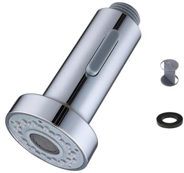 COAFTUG Kitchen Faucet Spray Head G1/2 inch Pull Out Faucet Head Replacement 2 Function Pull Down Faucet Spray Nozzle Shower Head Kitchen Sink Tap Spray Head for Bathroom (Chrome Finish)