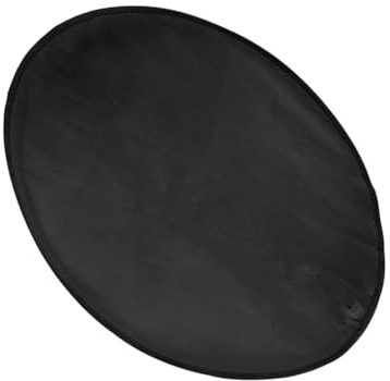 Zanthicia Fácil de limpiar y almacenar, mantenimiento sin esfuerzo para fogatas, alfombrillas para fogatas, alfombrillas para suelo calefactado debajo de, negro 36 pulgadas