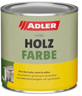 ADLER Holzfarbe Weiß innen und außen All in One Holzbeschichtung 375 ml