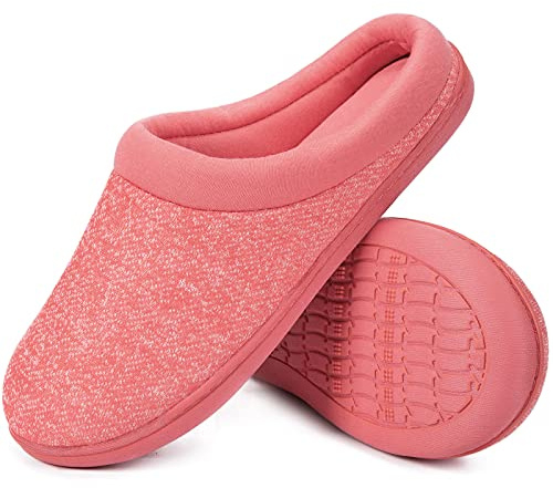 EverFoams Pantofole da Donna in Spugna con Memory Foam e Suola in Gomma Antiscivolo Rosa,38-39 EU