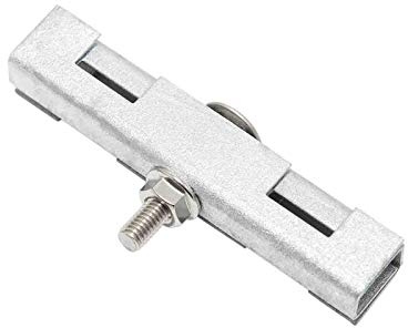 Zaundirekt Doppelstabmatten Verbinder U-Form Feuerverzinkt 10er | A2 Edelstahl-Befestigung inklusive | Passend für 6/5/6 & 8/6/8 Doppelstabmatten