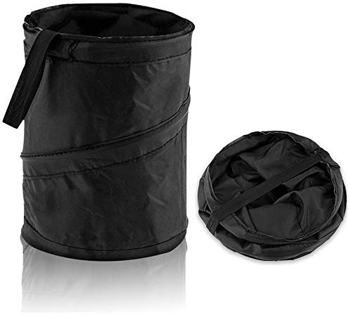 Guokoo - Bolsa de basura para coche, plegable, organizador de viaje, pequeño soporte para coche, SUV, RV, resistente al agua, portátil, cesta de residuos - Organizador de maquillaje para niños