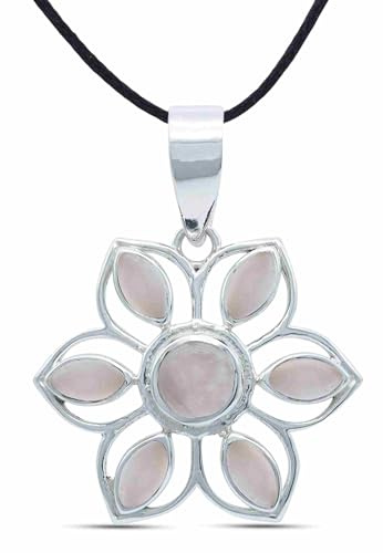 mantraroma Kettenanhänger 925 Silber MONGIRI mit Edelstein