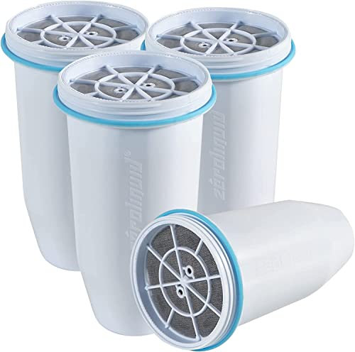 ZR-017 Filtro dell'acqua di ricambio con sistema di filtrazione TDS a 5 stadi 0, rimuovere piombo, metalli pesanti, cloro, fluoruro PFOA/PFOS, microplastiche (confezione da 4)
