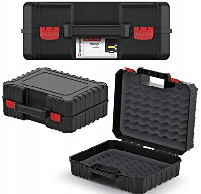 Plastic Power Tool Storage Case Empty Box Electric Drill Holder Foam Organiser Angle grinder Router Multitool storage Various Models (Model 2)