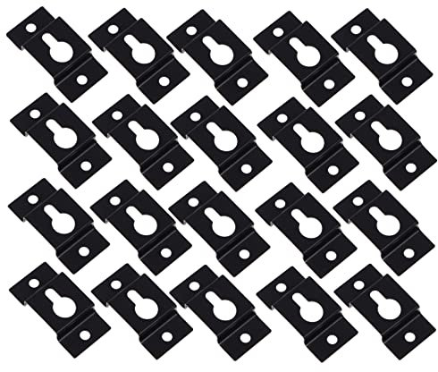YARNOW Supporti per Altoparlanti a della Serratura in Ferro 20 Pezzi Staffe Resistenti da Parete Accessori per Appendere Cornici Immagini Specchi Poster Attaccapanni