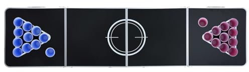 Homgoday Set per Beer Pong da Tavolo 0,5 L Plastica, Mobili per Casa Interno Esterno Soggiorno Camera da Letto