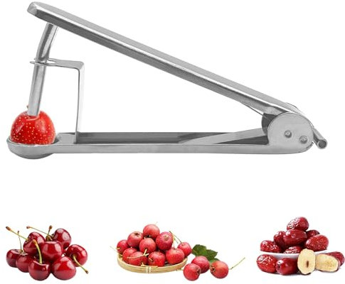 YEJAHY 1 pieza deshuesador de cerezas, deshuesador de acero inoxidable, multifunción para frutas