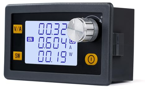 DEWIN Regolatore di Tensione 12V 80W 5A Regolatore di Tensione Buck | Convertitore Step Down Alimentatore Step down Convertitore di Alimentazione DC 6-36V a DC 0.6-36V (SK80H)