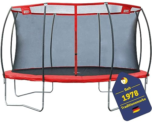 Best Sporting Trampolin Superstar 2.0 I Gartentrampolin I hochwertig & groß mit Sicherheitsnetz I Ø 426 cm I max. Benutzergewichts 150 kg I für Kinder