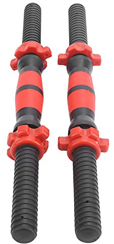 Kurzhantelstange, Hantelstange, 40cm Hantelstangen zum Gewichtheben, Hantelgriffe mit 4 Muttern Hantelstange Kurz Hantelstangen für verschiedene Heizübungen