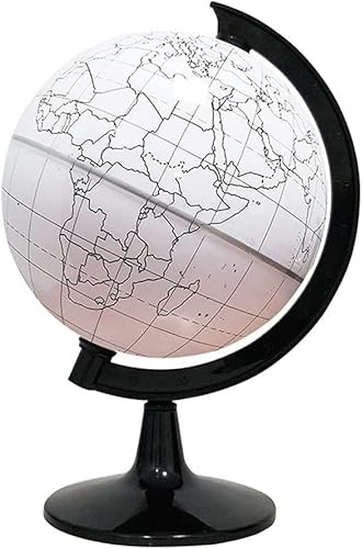 Habiba Globes Educational Desktop World Globe mit Metallbasis Scribble wiederverwendbarer Kleiner geografischer Globus der Welt für Lehrer