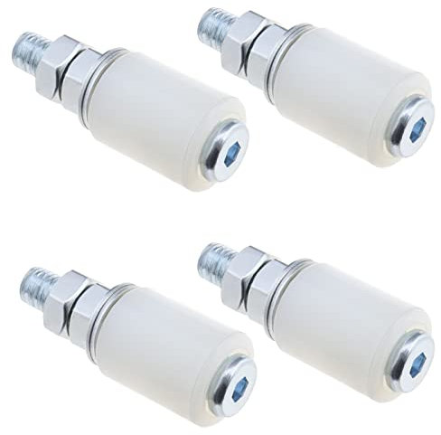 ECSiNG 4Pcs Nylon Roller Sliding Door Roller Sliding Barn Door Floor Guide Roller Door Accessories for Sliding Doors Electric Doors Garage 30x40mm