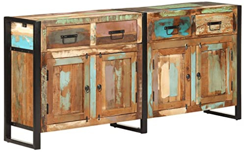KTHLBRH Sideboard,mehrzweckschrank,Sideboard Schlafzimmer,sideboards,Geeignet für Wohnzimmer, Schlafzimmer 172x35x80 cm Altholz Massiv