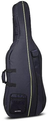 GEWA Cello Gig Bag Aspirante 4/4, 10mm Schaumstoffpolsterung, Rucksackriemen, Notentasche, Bogentasche