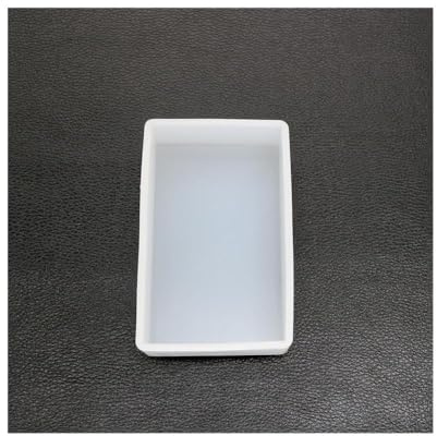 Uteruik Moules rectangulaires en résine de silicone pour la fabrication de moulages de résine, les travaux manuels, la décoration - 6 x 10 cm