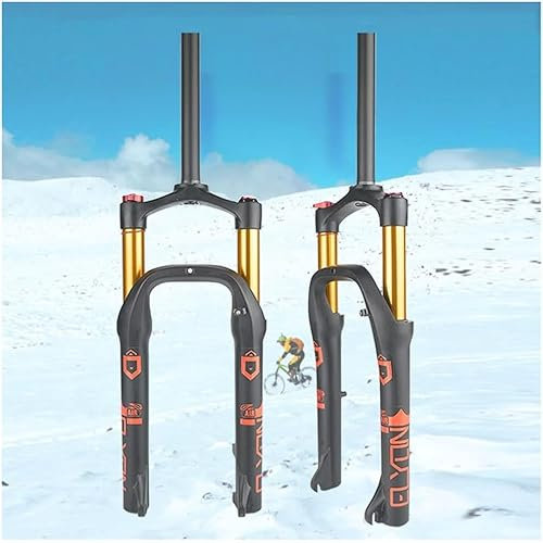 BLUVLY Fahrradgabel 20 Zoll Luftfedergabel Federweg 100 mm 28,6 mm gerade Vordergabel manuelle Sperre