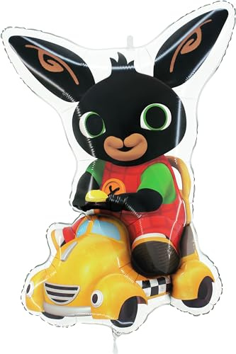 Toyland® 86 cm (34 Zoll) Folienballon in Form eines Bing & Talkie-Taxi-Charakters – Partyballons für Kinder