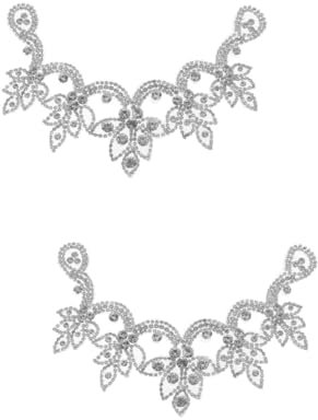 EXCEART 2st Heißkleber-bodenstoffaufkleber Kleidungsflicken Selber Machen Kleidungsstück Applikation Herz Patch Blumenapplikationen Strasssteine ​​selber Machen Eisen Weihnachten Taschen