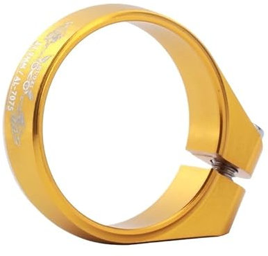 wangfq Sattelklemme Sattelstützenklemme Fahrrad Aluminiumrohrschraube Sattelstützenklemme Fahrradsattelrohr Sattelklemme Dropper-Schraube 34,9 Sattelklemme (Color : Gold-34.9)