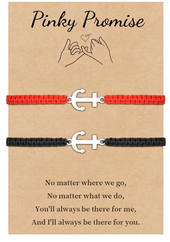 VU100 Partner Armbänd Geschenk für Paar Pärchen Armband Paar Armbänd Kabbalah Glücks Amulett Armband Valentinstag Weihnachten Geburtstag Geschenk für Ehemann Frau Freund Freundin Freunde Familie