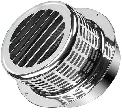Capuchon coupe-vent en acier inoxydable, persienne inversée supérieure, hotte de cuisine, clapet anti-retour, sortie d'échappement, sortie d'air de salle de bains.(150mm)