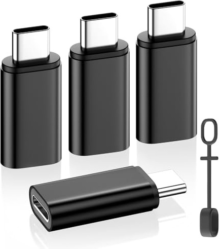 MoKo Lightning auf USB-C Adapter für iPhone 17/16/15, Nur Laden, 4 Stück