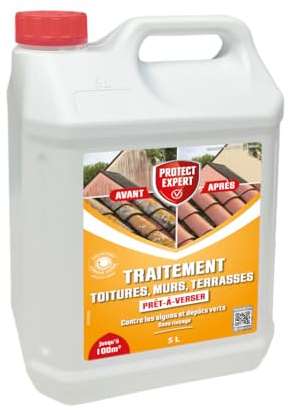 Protect Expert Traitement Anti Algues & Lichens Terrasses Toitures - 5L