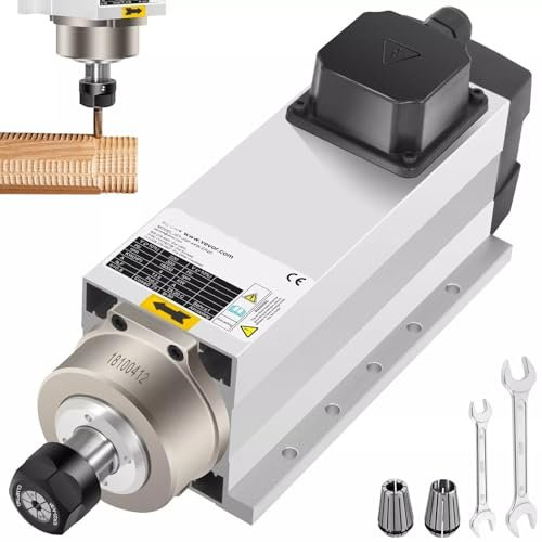 4KW 220V Air Cooled Spindle Motor ER20 for CNC Engraving Milling Machine High Precision Durable Motor for Metal Wood Carving and Engraving Applications