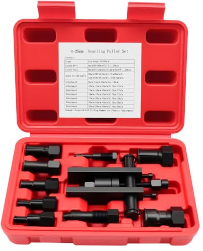 KAOLALI Set di Estrattori per Cuscinetti, Estrattore Universale per Cuscinetti Interni, 10Pcs Set Estrattore Cuscinetto Moto, Estrattore per Cuscinetti Ruota, Estrattore per Cuscinetti a Sfera