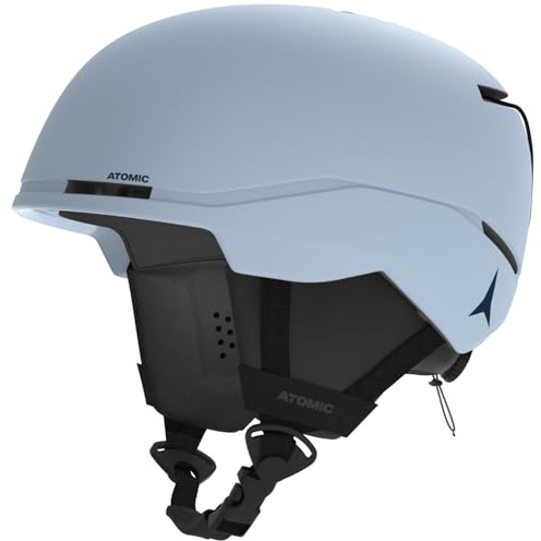 ATOMIC Four JR Skihelm - Hellblau - Größe 51–55 - Snowboard- & Ski-Helm für Kinder & Jugendliche - Präzises Ear-Fit-System & Aircon Belüftungssystem - Holo Core für maximale Stoßdämpfung