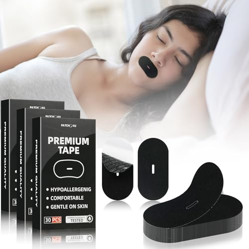 Robofun Cerotti Bocca per Dormire, 90 Pezzi-Mouth Tape for Sleeping, Cerotti Anti-Russare Comodi, Aiutano a Ridurre il Russare e Migliorare Respirazione e Sonno, Favorisce la Respirazione Nasale