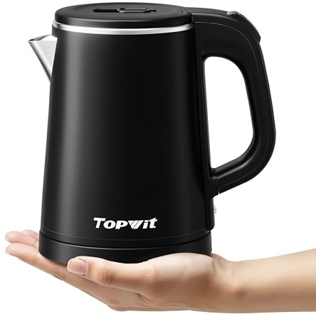 0.8L Small Electric Kettle, Portable Travel Kettle Stainless Steel - 800W Fast Boiling, Auto Shut-Off & Boil-Dry Protection, Tea Kettle for Home, Office, Business Trip, Hotel, Dorm