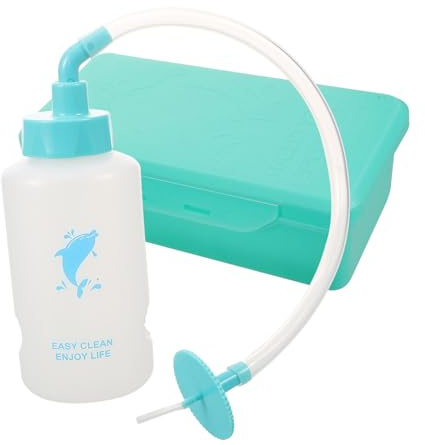 LOORGVEL Ohrspülflasche Ohrreiniger Satz Silikon Pp Ohrreinigungsflasche zur Sanften Ohrhygiene Tragbar für Erwachsene und Kinder