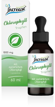 Gotas de clorofila liposomal en dosis altas - (30.000mg de clorofila por paquete) 1000mg de clorofila por dosis diaria - Aceite MCT - Alta biodisponibilidad