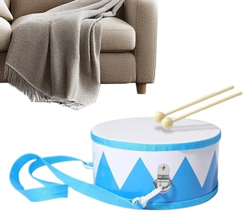 Spielzeug-Schlagzeug-Set – Musikinstrument Aus Holz, Rhythmus-Entwicklungsspiel, Verstellbarer Riemen | Frühpädagogisches -Trommelset Für Und Mädchen Im Alter Von 2–5 Jahren, Heimkinde