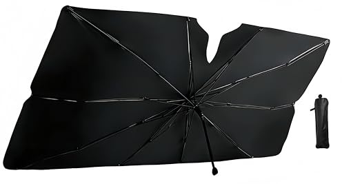 Pare Soleil Voiture Pare Brise Avant 140×79 CM, Protection UV Anti-Chaleur Réfléchissant pour Tableau de Bord, Écran Solaire Pliable Universel pour SUV Berline, Pare-Soleil pour Canicule