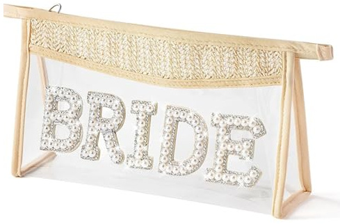 Generisk bride to be elegant pärlbröllop clutch för brud brudtärnor strandbröllopsfest
