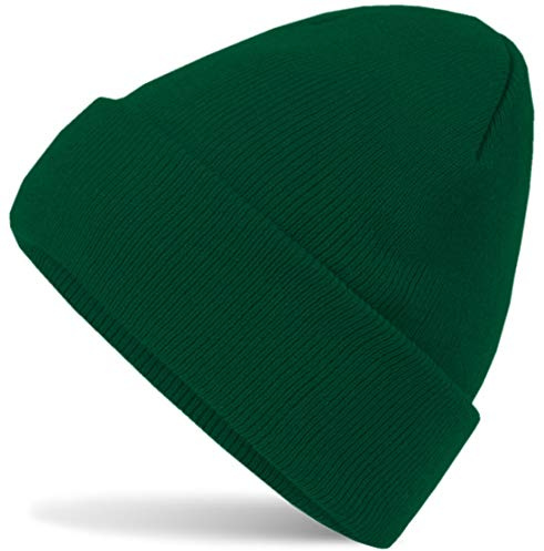 Hatstar Wintermütze | Damen Beanie Mütze | Herren Feinstrick Beanie | für Frauen Männer Unisex | Cuffed Hats Weich & Warm