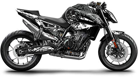 ARider Dekor für KTM 790 Duke 2018-2020 Smiley Orange (Weiß)