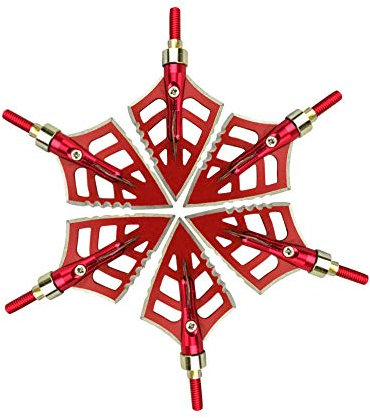 SHARROW 12 pcs Pfeilspitzen Jagdspitzen Gezackt Arrow Broadhead Jagdpfeilspitzen für Carbonpfeile Armbrust Alupfeile und Fiberglaspfeile beim Bogenschießen Bogensport (A-125 Grains, 12 PCS Arrowheads)