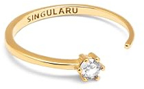 SINGULARU Sophie-Ring – verstellbarer Ring – 925er-Sterlingsilber mit 18-karätigem Gold oder Rhodium – Einheitsgröße – Damenschmuck – hergestellt in Spanien