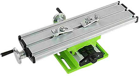 YISSALE Perceuse de table cruciforme, fraiseuse en métal, étau professionnel en fonte pour forets à colonne, mâchoires larges et mini table de coordonnées polyvalente