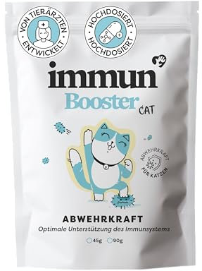 Dr. Sam Premium Immunsystem Pulver für Katzen - Immunbooster der pflanzliche Gesundheitshelfer zur Stärkung der Abwehrkraft - Hilft unterstützend bei Krankheit - Cat Immune Powder - hochdosiert - 45g